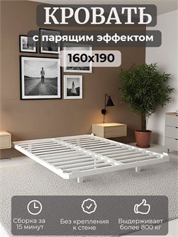 {{productViewItem.photos[photoViewList.activeNavIndex].Alt || productViewItem.photos[photoViewList.activeNavIndex].Description || 'Кровать парящая металлическая 160х190 двуспальная, без изголовья, белая'}}
