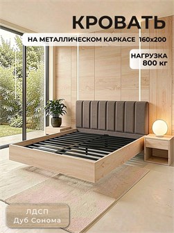 {{productViewItem.photos[photoViewList.activeNavIndex].Alt || productViewItem.photos[photoViewList.activeNavIndex].Description || 'Кровать Престиж с мягким изголовьем, 160х200, ЛДСП Дуб Сонома, цвет изголовья Remy 85'}}
