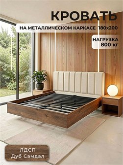 {{productViewItem.photos[photoViewList.activeNavIndex].Alt || productViewItem.photos[photoViewList.activeNavIndex].Description || 'Кровать Престиж с мягким изголовьем, 180х200, ЛДСП Дуб Самдал, цвет изголовья Connect 01'}}