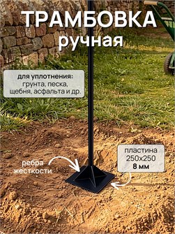 {{productViewItem.photos[photoViewList.activeNavIndex].Alt || productViewItem.photos[photoViewList.activeNavIndex].Description || 'Трамбовка для грунта ручная 250х250, черная'}}