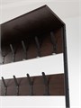 Вешалка напольная Лофт с зеркалом 200х30х102 см, Венге 322В