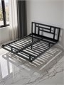 Кровать парящая Лорд металлическая 160х200 двуспальная, черная 430Ч