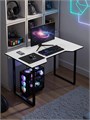 Стол компьютерный, игровой, офисный, белый 408Б