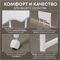 Столик складной для ноутбука 100х58х75см, Белый СГБ100БК