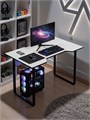 Стол компьютерный, игровой, офисный, белый 408Б