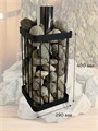 Сетка для камней для бани и сауны, квадратная 40 см. Разборная. СК400