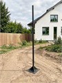 Трамбовка для грунта ручная 250х250, черная 151Ч
