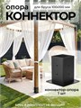 Опора коннектор для навеса, беседки, перголы из бруса 100х100 мм, 1 шт. КБ0103