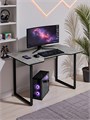 Стол компьютерный, игровой, офисный, цемент 408Ц