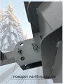 Отвал лопата снегоуборочная, серая, ширина 900 мм для мотоблока Нева, Ока, Каскад и других ОЛ2