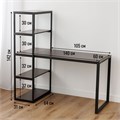 Стол письменный, офисный, компьютерный Георг, Венге, 140х60х75см 141