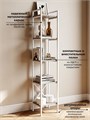 Стеллаж напольный с 5 полками TOP, 181х34х30 см, Цемент 318Ц
