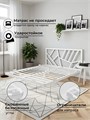 Кровать парящая Заря металлическая 120х200 двуспальная, белая 480Б