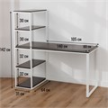 Стол письменный, офисный, компьютерный Георг, Венге, 140х60х75см 141Б