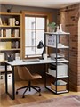 Стол письменный, офисный, компьютерный Георг, Белый, 140х60х75см 144П