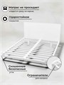 Кровать парящая металлическая 160х200 см, двуспальная, Белая 282Б