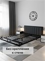 Кровать металлическая с мягким изголовьем, 160х190 см, цвет изголовья Remy 85 287Ч